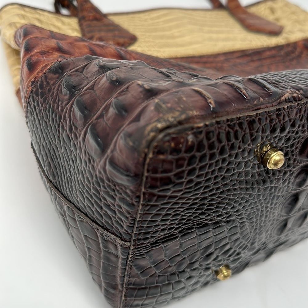Brahmin Brown Tricolor Large Anytime Tote Purse - Picture 14 of 15